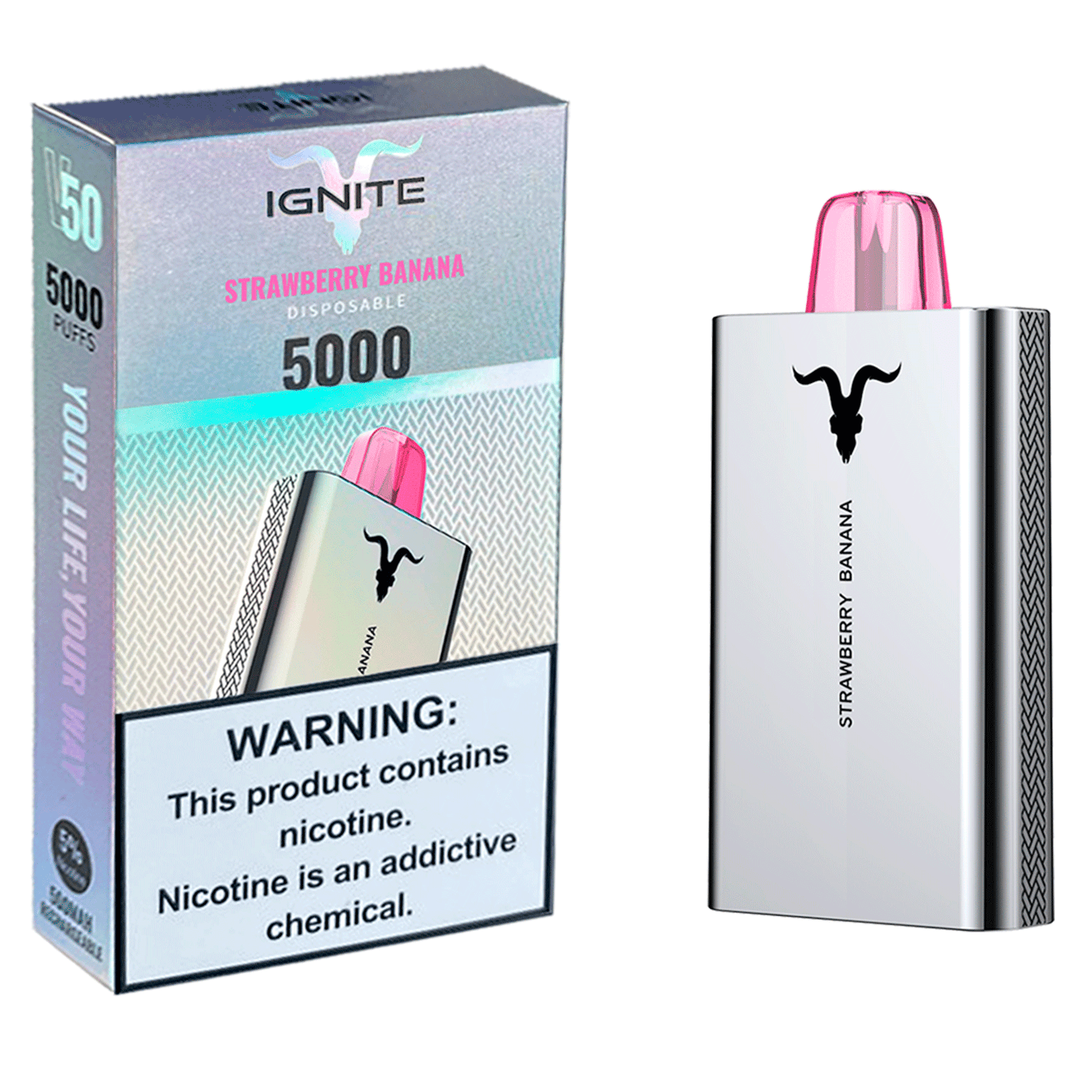 Pod Descartável Ignite V50 - 5% - 5000 Puffs