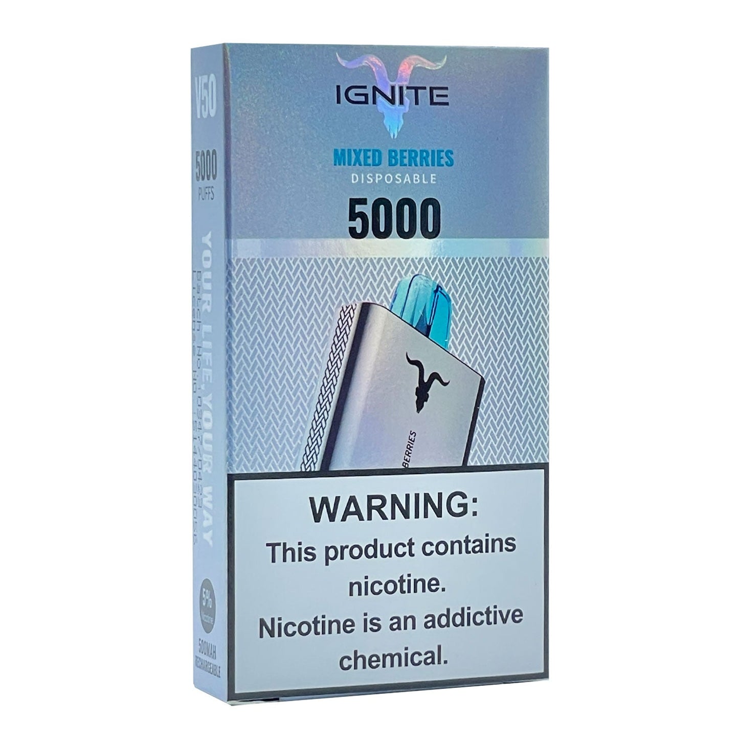 Pod Descartável Ignite V50 - 5% - 5000 Puffs