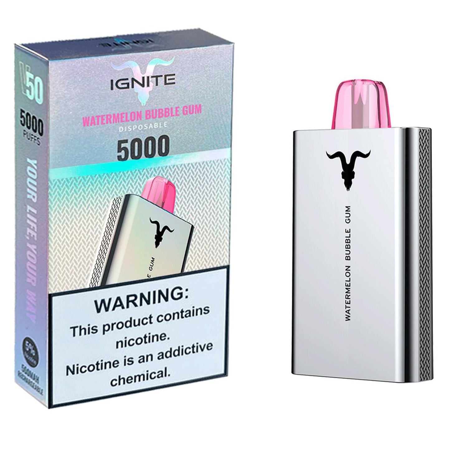 Pod Descartável Ignite V50 - 5% - 5000 Puffs