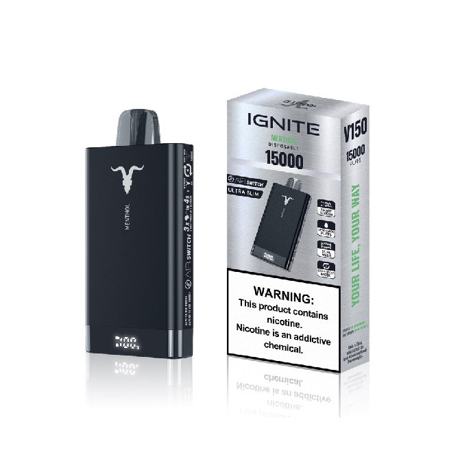 Pod Descartável Ignite V150 / V150 PRO - 5% teor - 15.000 Puffs