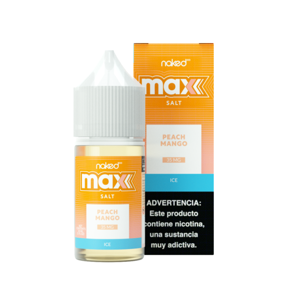 NAKED MAX SALT - PEACH MANGO ICE - 30ml