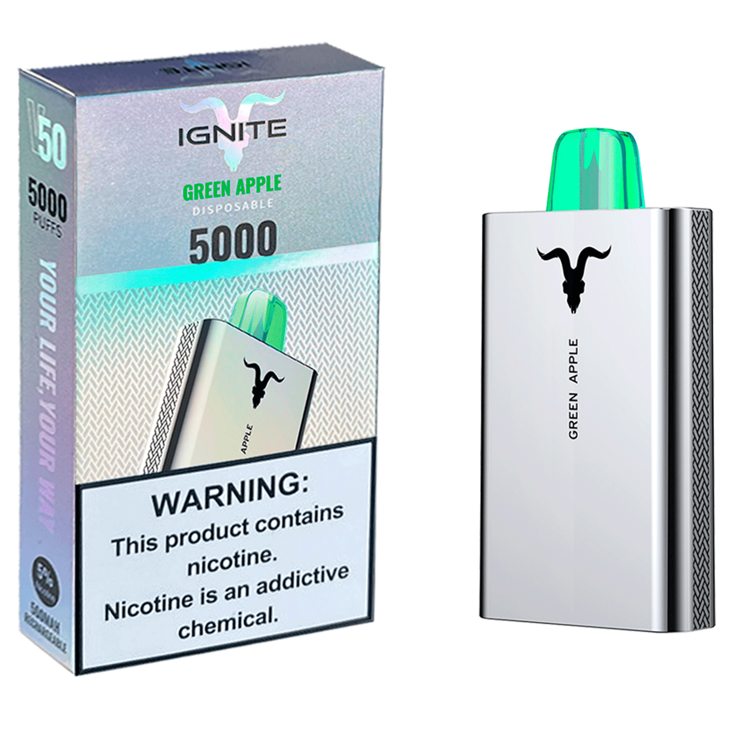 Pod Descartável Ignite V50 - 5% - 5000 Puffs
