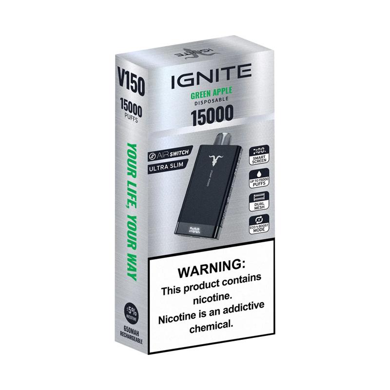 Pod Descartável Ignite V150 / V150 PRO - 5% teor - 15.000 Puffs