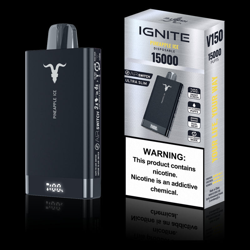 Pod Descartável Ignite V150 / V150 PRO - 5% teor - 15.000 Puffs