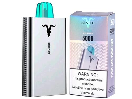 Pod Descartável Ignite V50 - 5% - 5000 Puffs