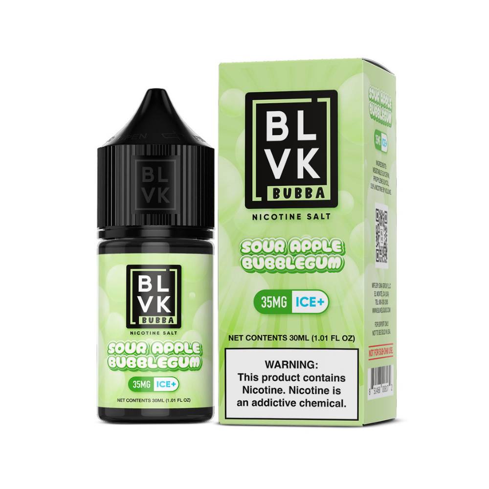 BLVK BUBBA SALT - SOUR APPLE BUBBLEGUM ICE - 30ml
