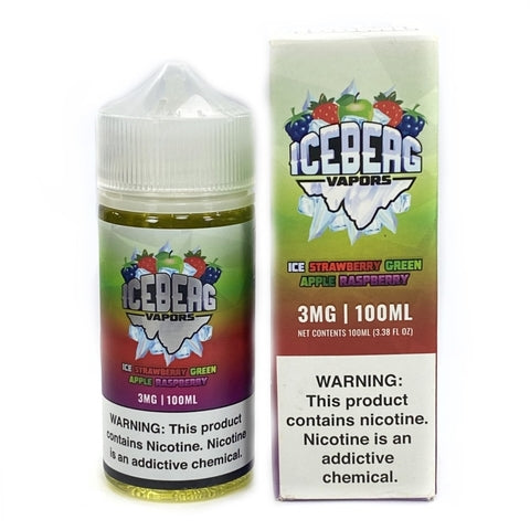 ICEBERG VAPORS - ICE STRAWBERRY GREEN APPLE RASPBERRY - 100ml