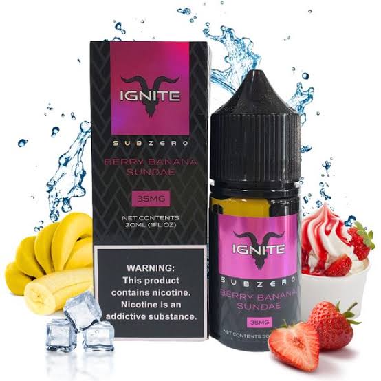 IGNITE SALT SUBZERO - BERRY BANANA SUNDAE - 30ml